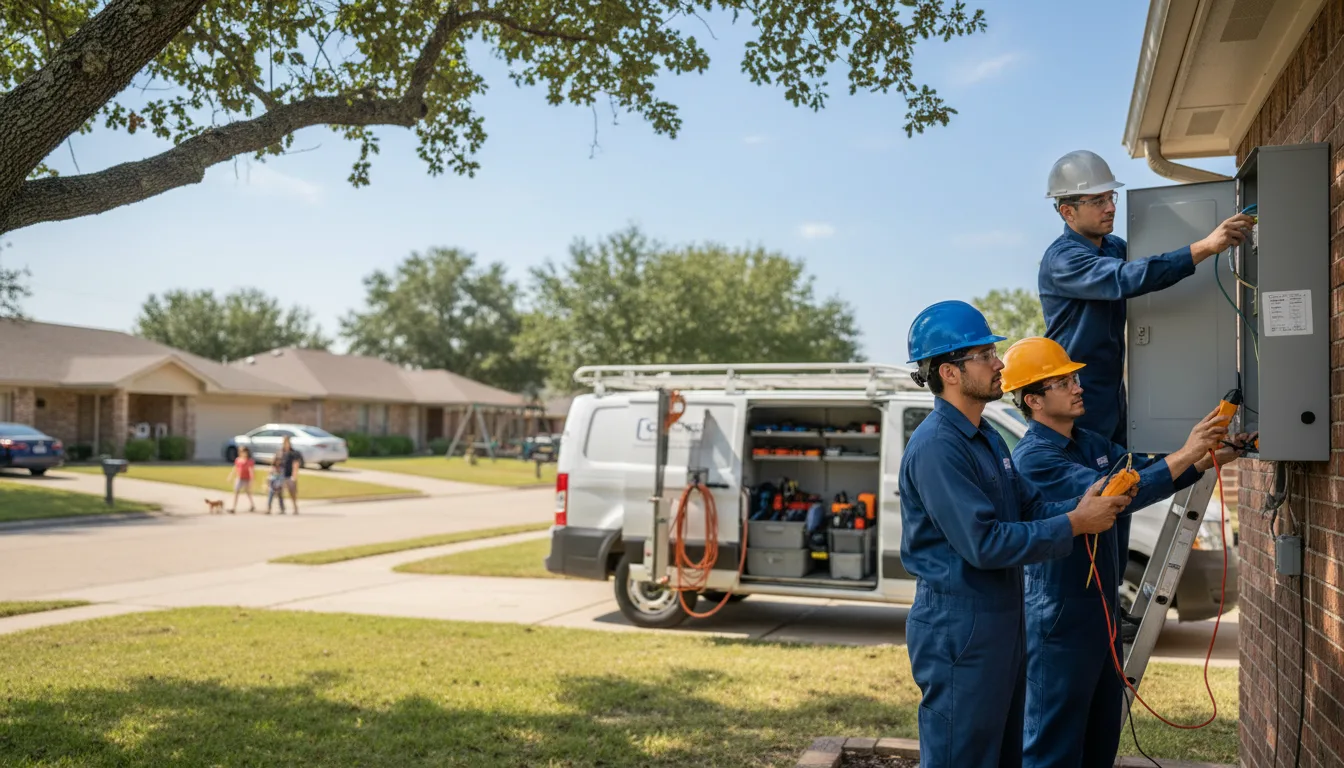 Certified electrician providing emergency electrical services in Lejunior, KY